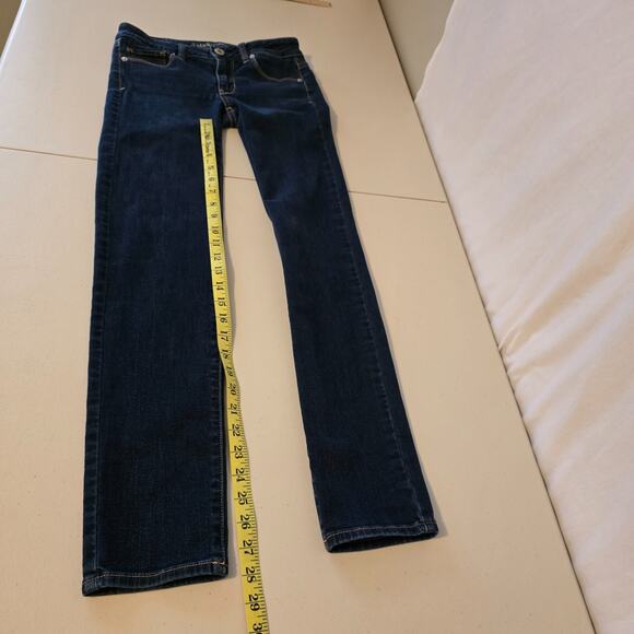 American Eagle Skinny Jeans Women's 0 Super Stretch Blue Dark Wash - Picture 15 of 16